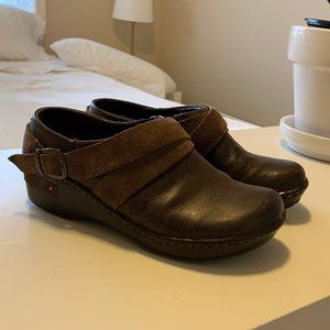 Born Leather Clogs